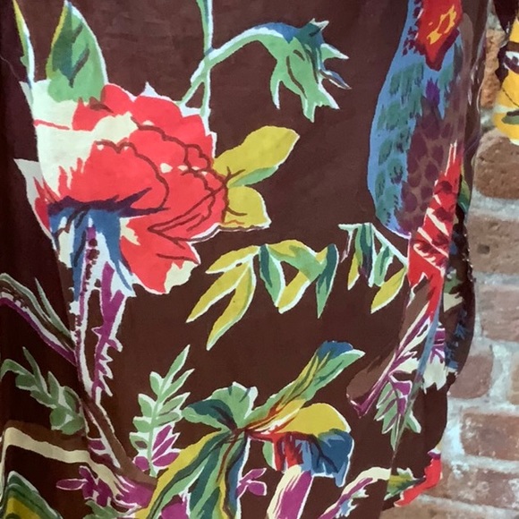 Boho cotton top, floral print, cotton. - Picture 5 of 6